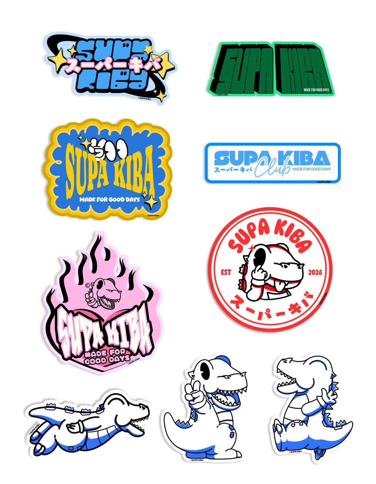 KIBA STICKER PACK — Mix 1