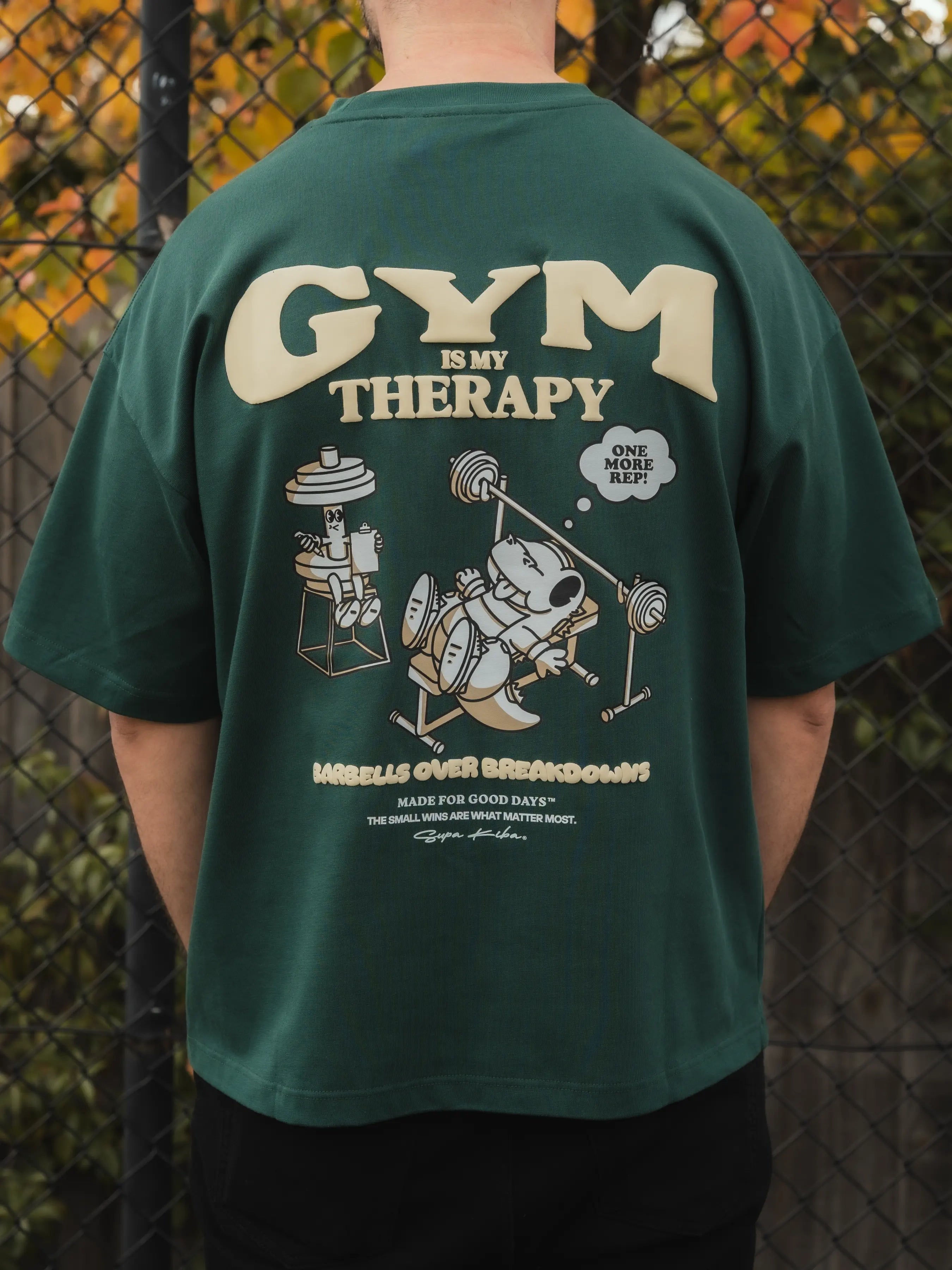 GYM IS MY THERAPY — Boxy Tee