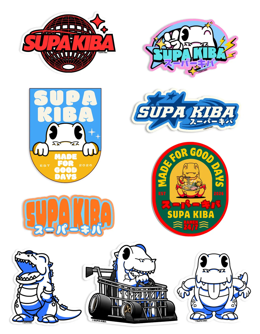 KIBA STICKER PACK — Mix 2